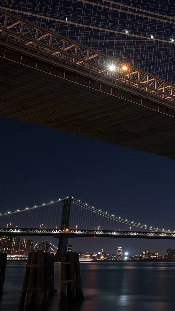 Today's WeatherFlo scene: current weather in New York at Brooklyn Bridge. It illustrates New York's current weather type and is not a live view of Brooklyn Bridge.
